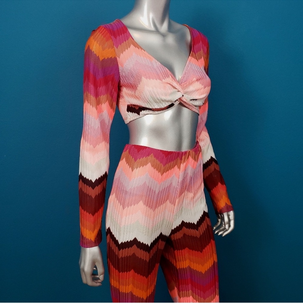 ASOS Multicolor Chevron Knit Set - Picture 5 of 9